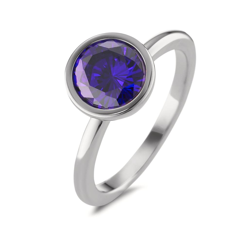 TeNo Damen Ring Joy Edelstahl mit Purple Rose Zirkonia, Ø9.5mm von TeNo