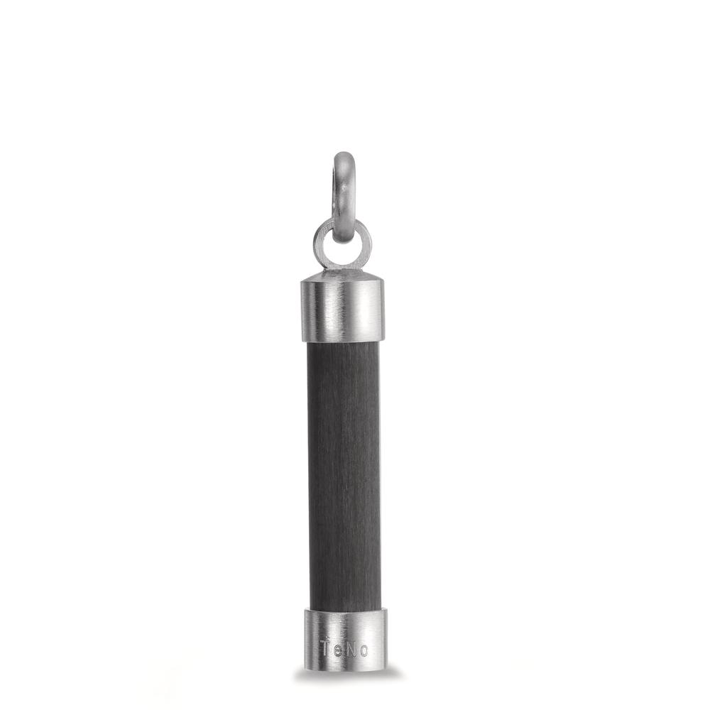 TeNo Herren Signature Anhänger Pendulum Carbon-Edelstahl Ø7mm von TeNo