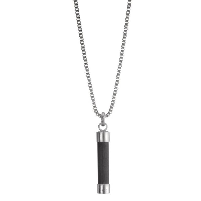 TeNo Herren Signature Kette Pendulum aus Carbon mit Edelstahl 60 cm von TeNo