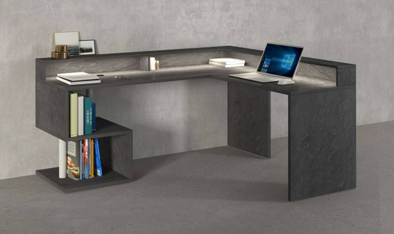 INOSIGN Eckschreibtisch »Esse, Schreibtisch im modernen Design«, mit oder ohne Monitoraufsatz Breite 180/160 cm, "Made in Italy" von INOSIGN