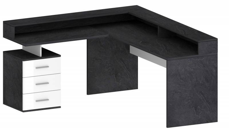 INOSIGN Eckschreibtisch »New Selina«, Schreibtisch, Schubkästen, mit oder ohne Monitoraufsatz, B 180/160 cm von INOSIGN