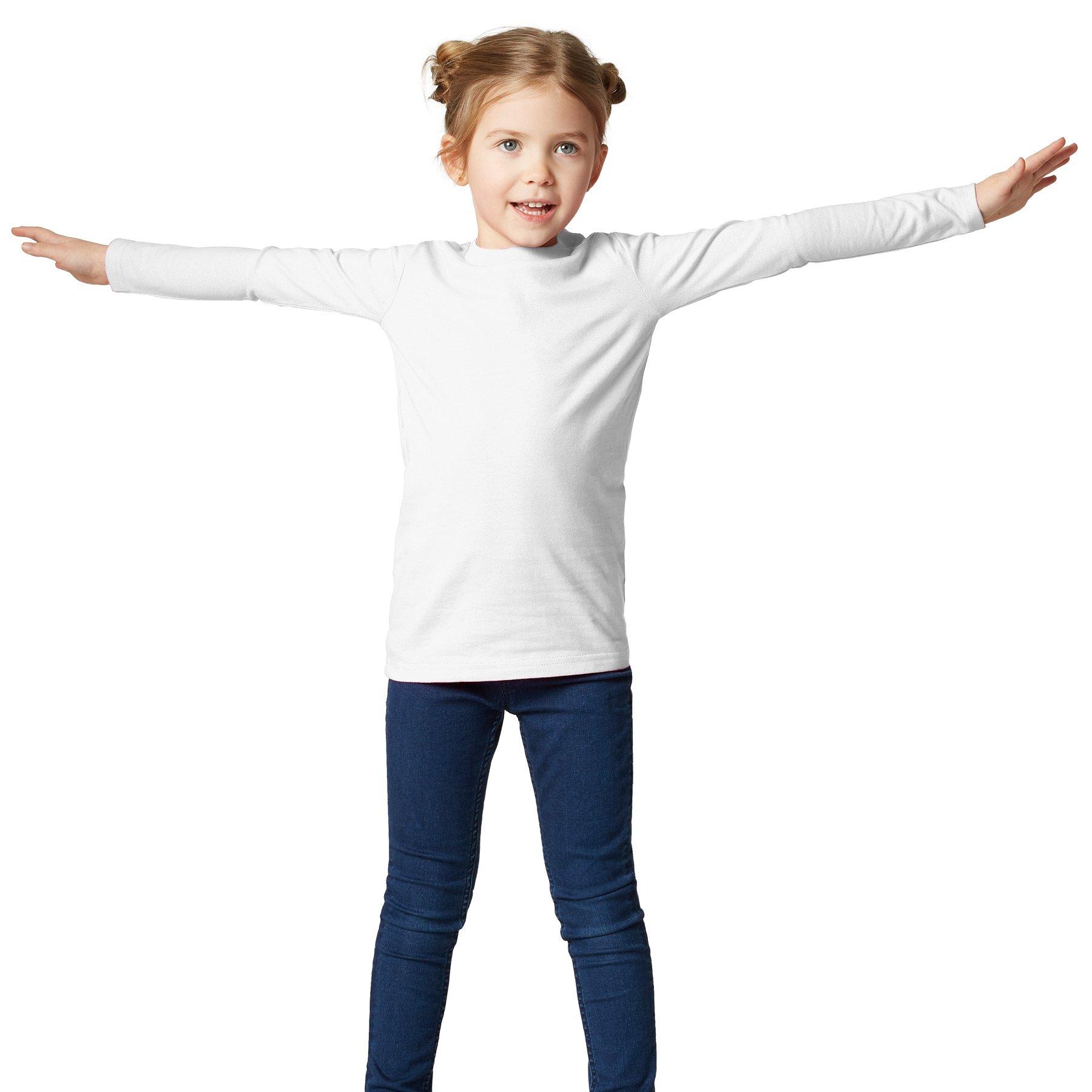 Langarm-shirt Kinder Jungen Weiss 140 von Tectake