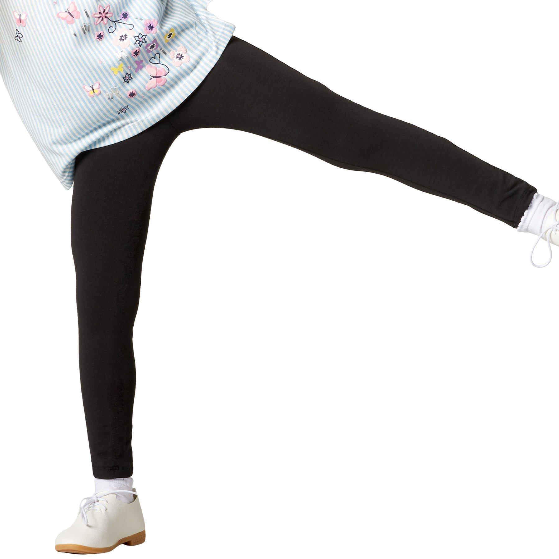 Leggings Kinder Mädchen Schwarz 152 von Tectake