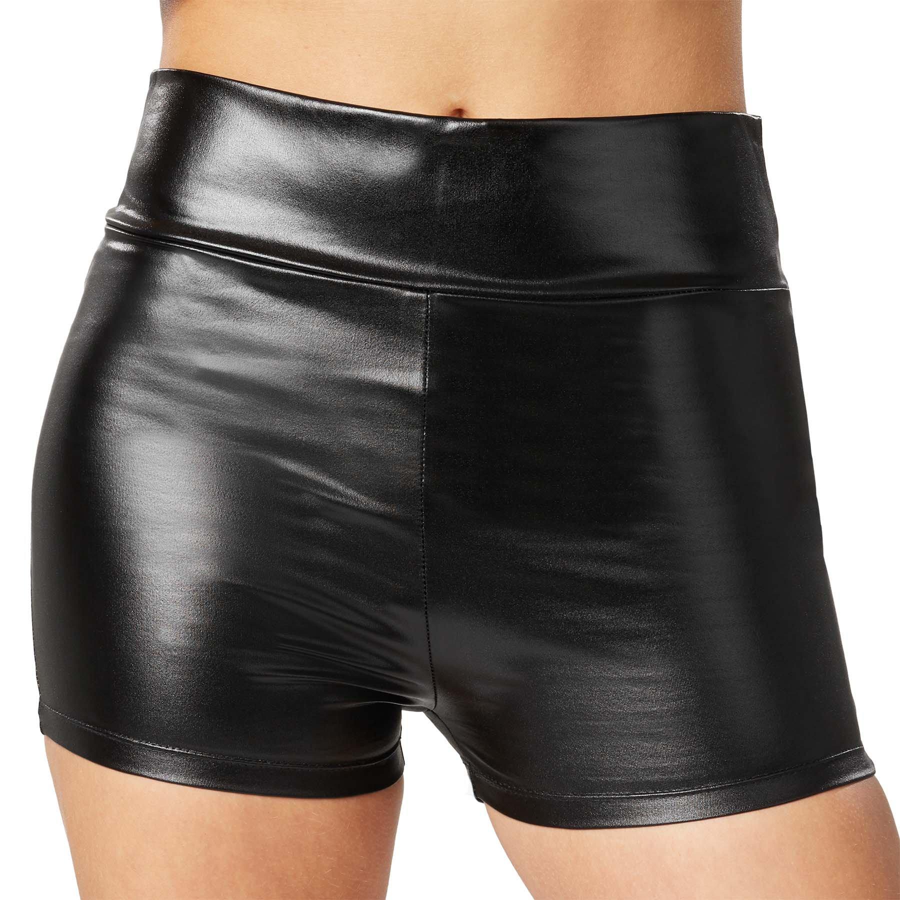 Metallic-hotpants Damen Schwarz L von Tectake