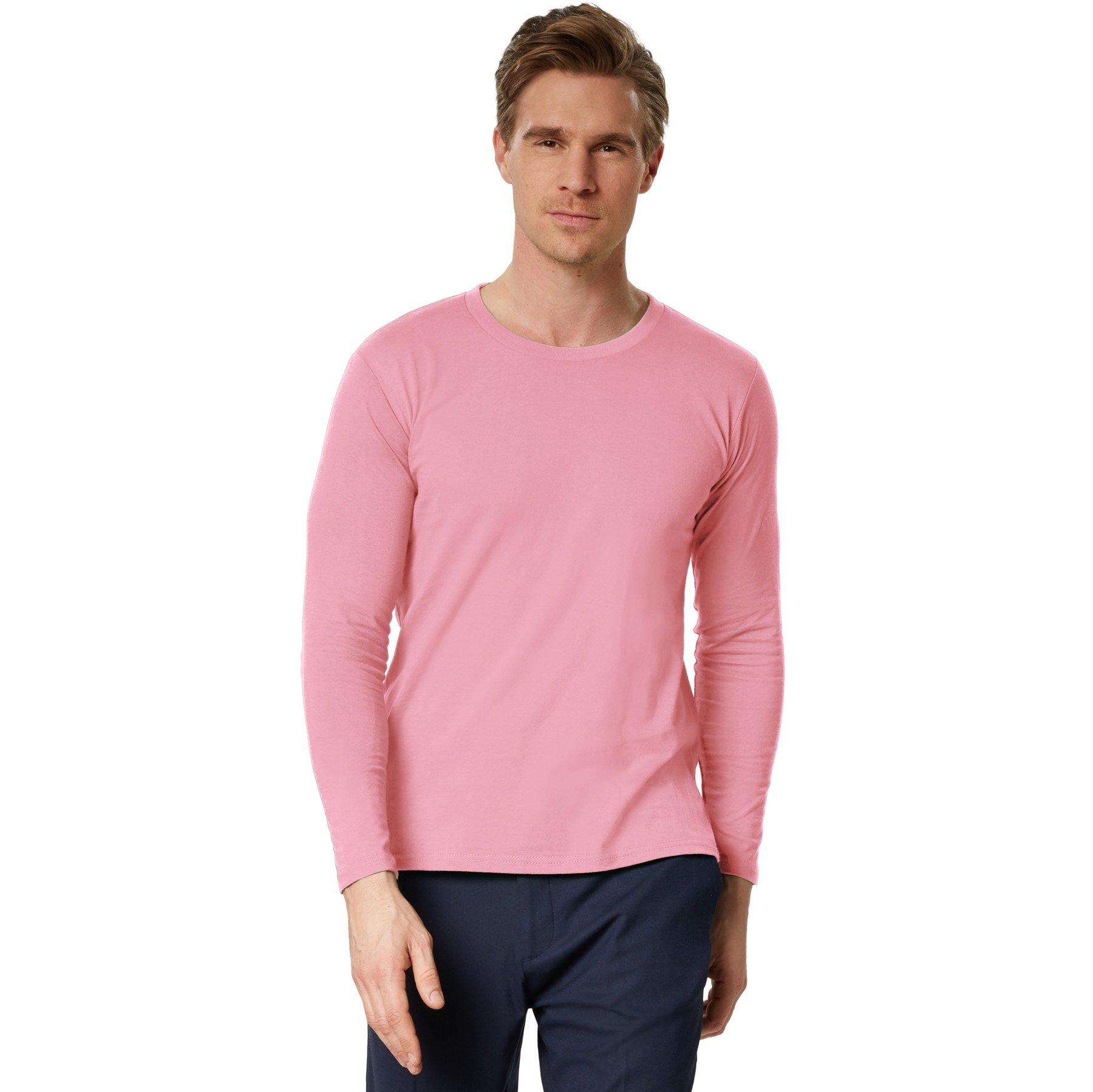 Langarm-shirt Männer Herren Rosa M von Tectake