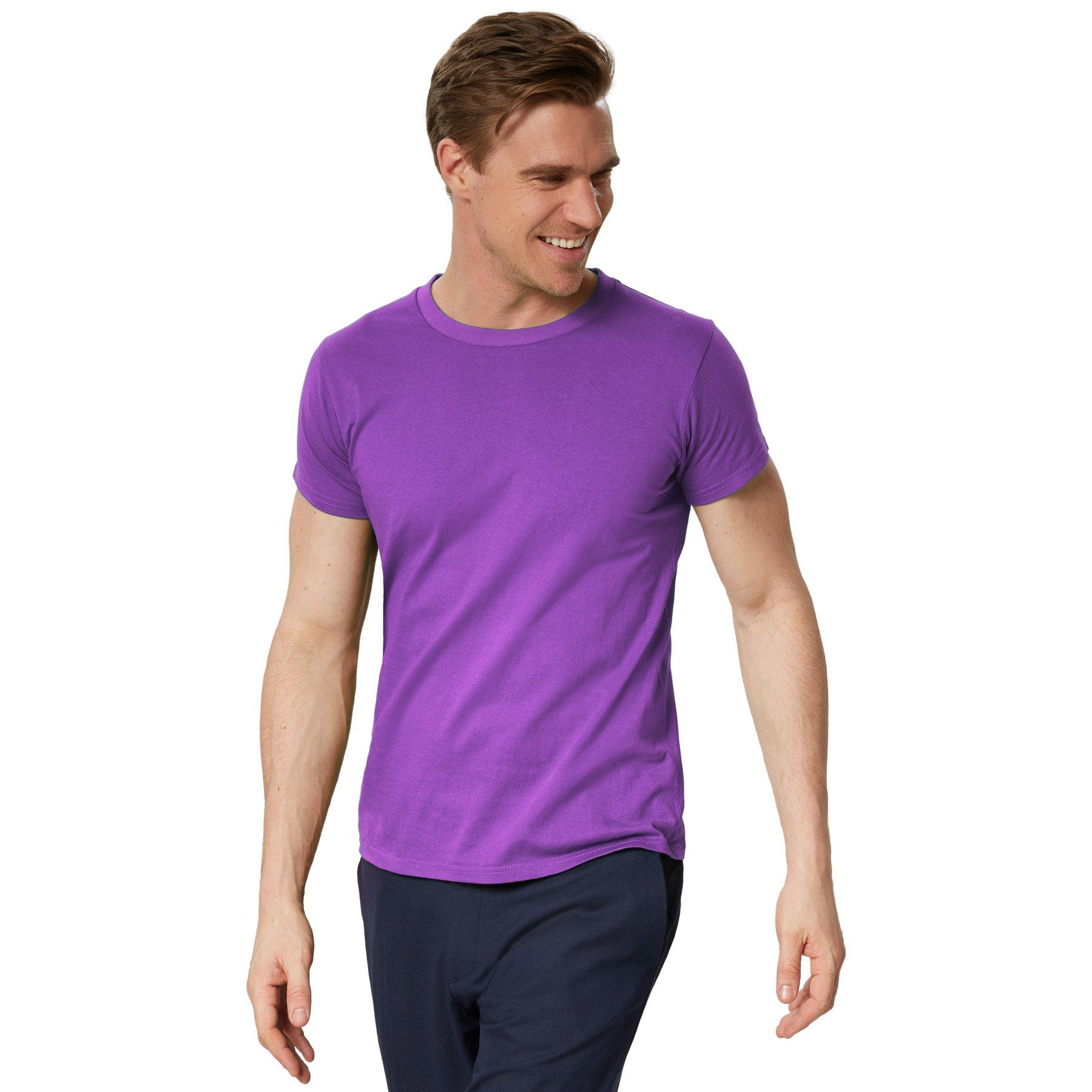 T-shirt Männer Herren Lila M von Tectake