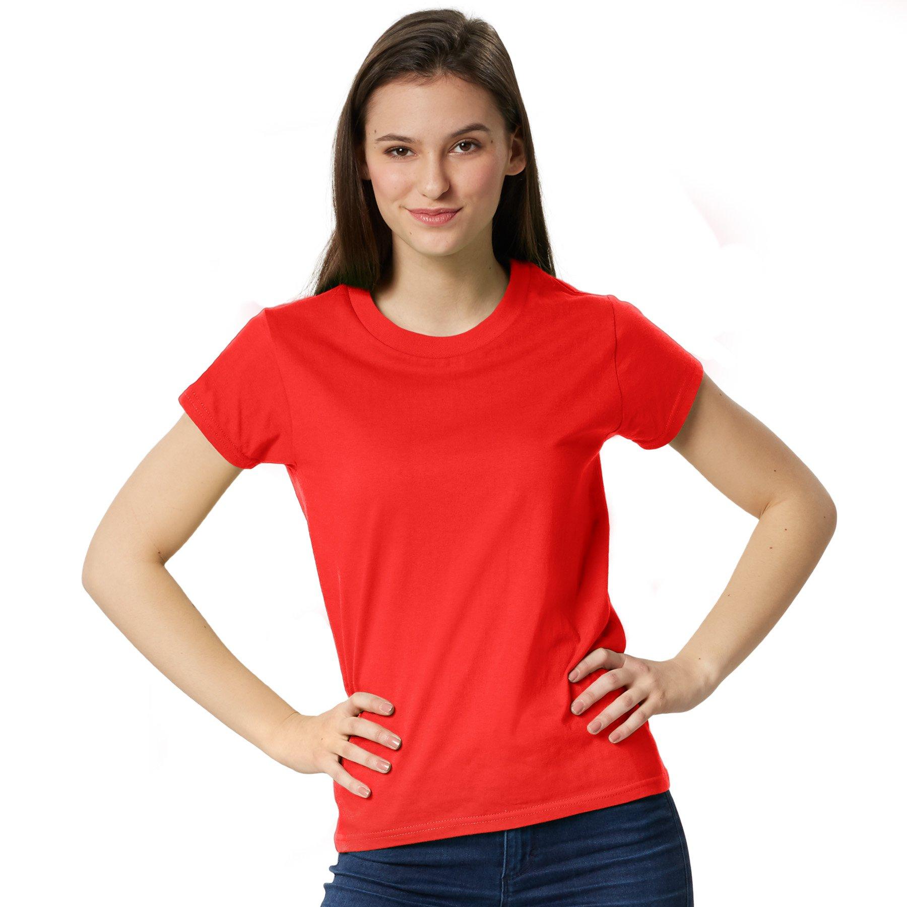 T-shirt Frauen Damen Rot M von Tectake