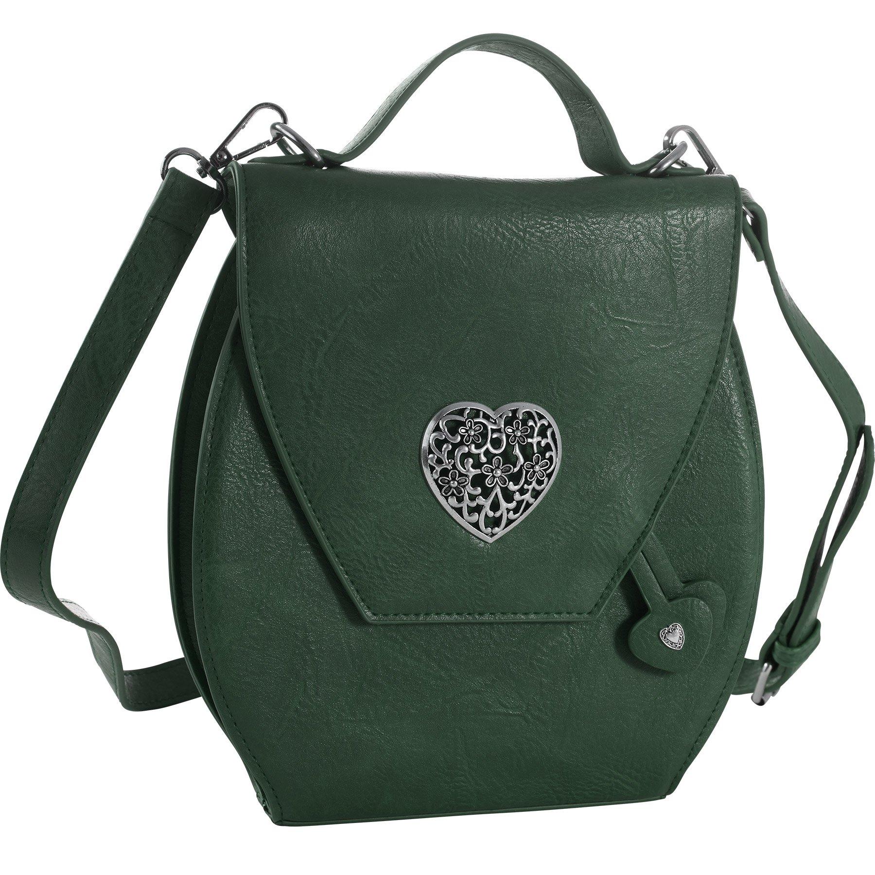 Handtasche Herzmadl Damen Grün M von Tectake