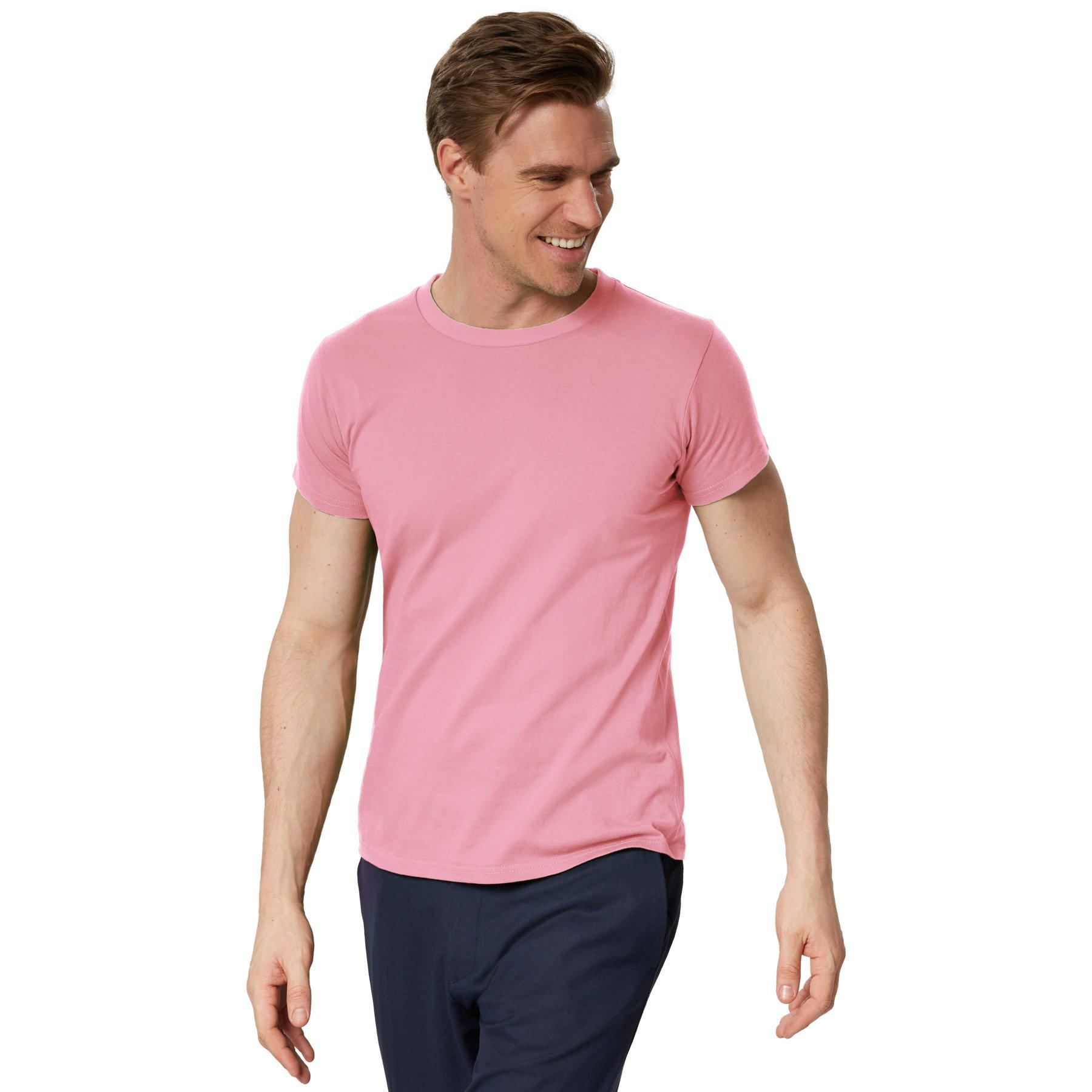 T-shirt Männer Herren Rosa S von Tectake