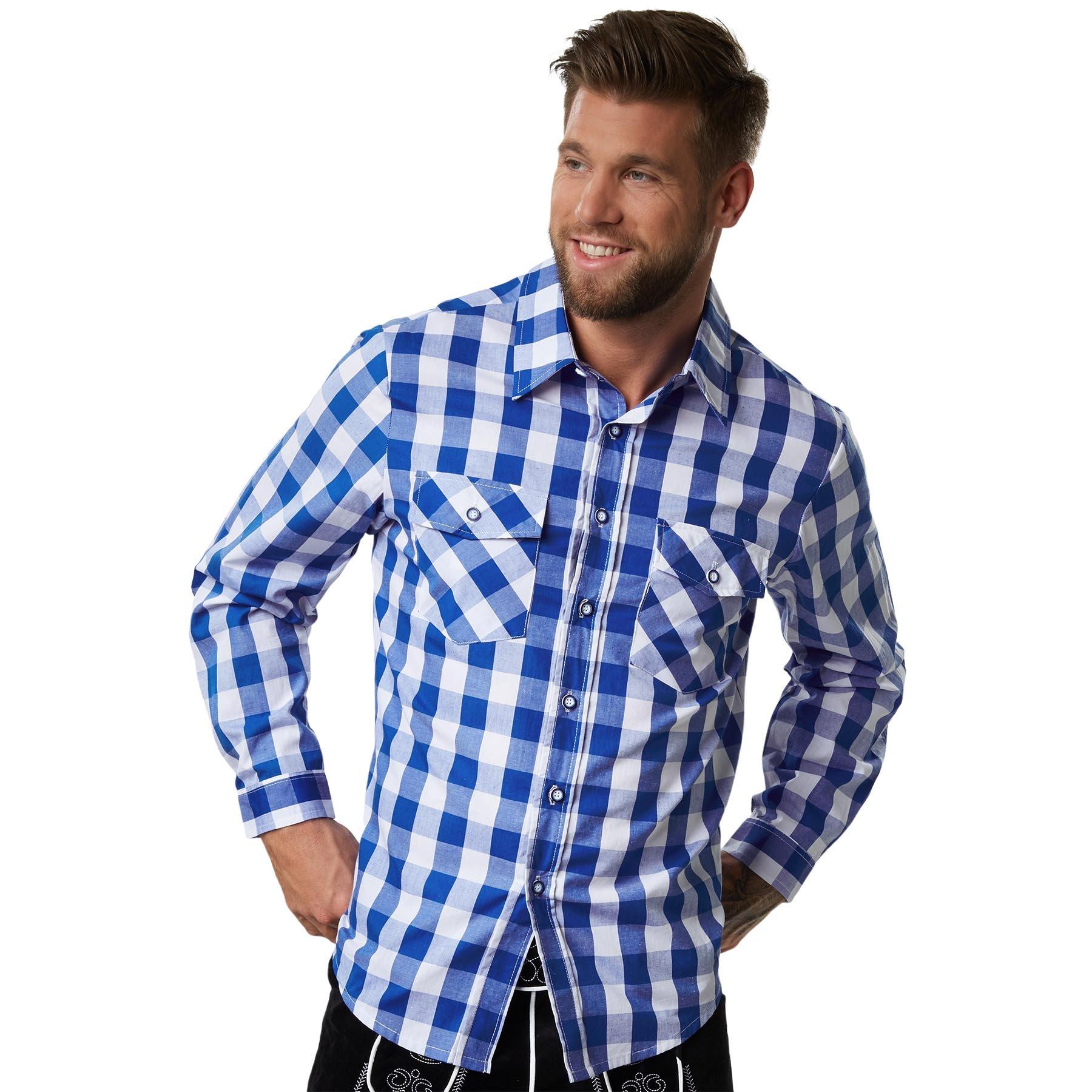 Hemd Fridl Herren Blau S von Tectake