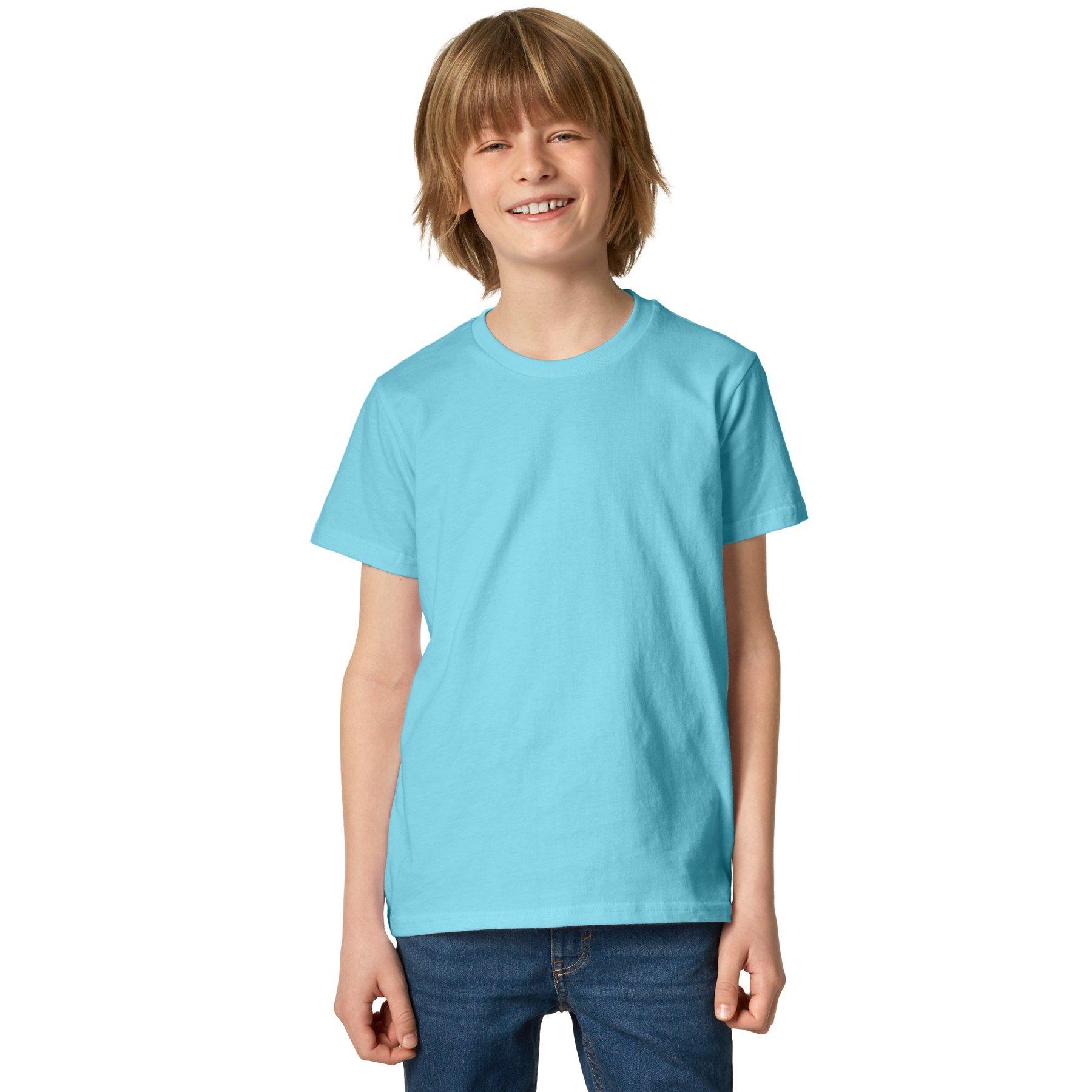T-shirt Kinder Jungen Hellblau 140 von Tectake
