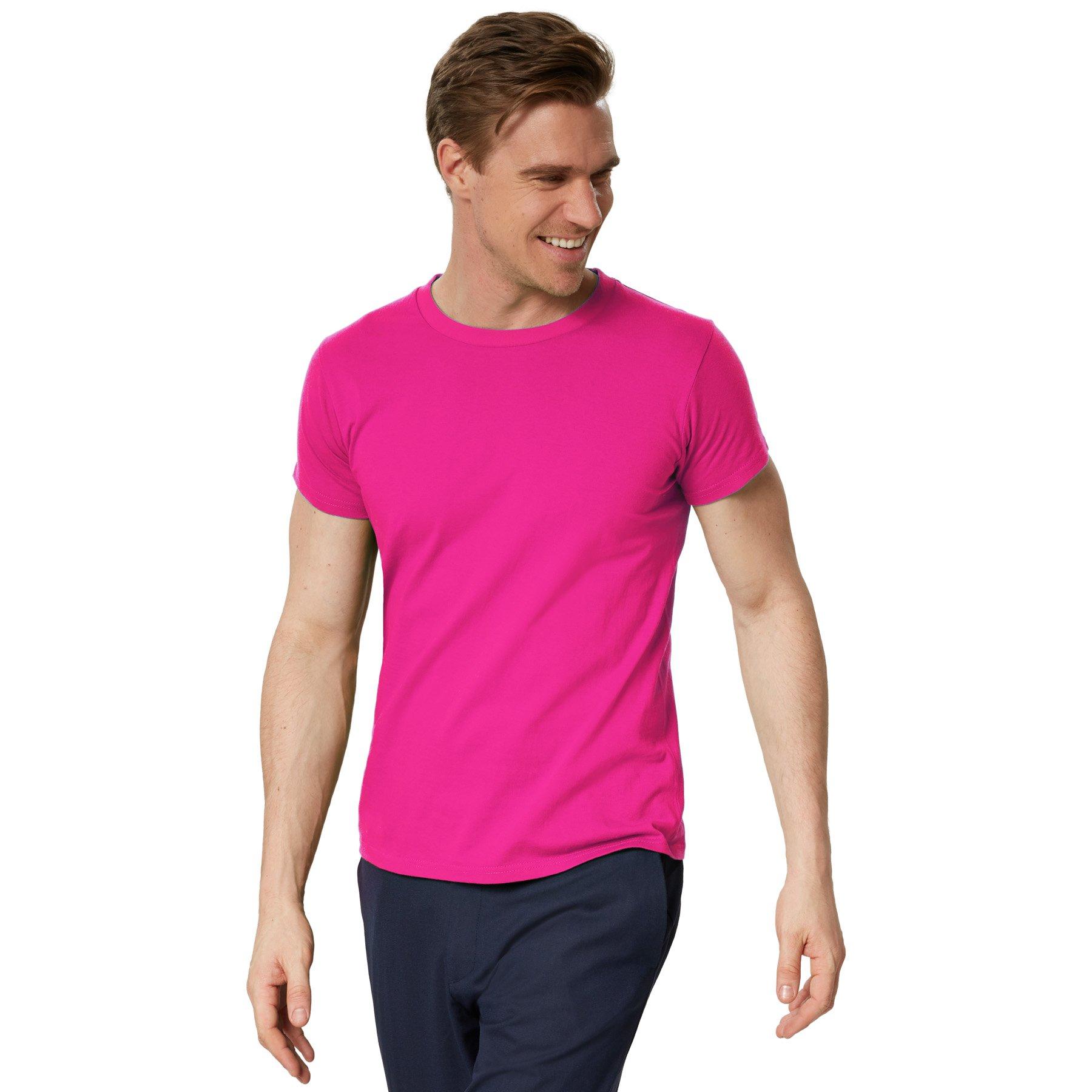 T-shirt Männer Herren Pink L von Tectake