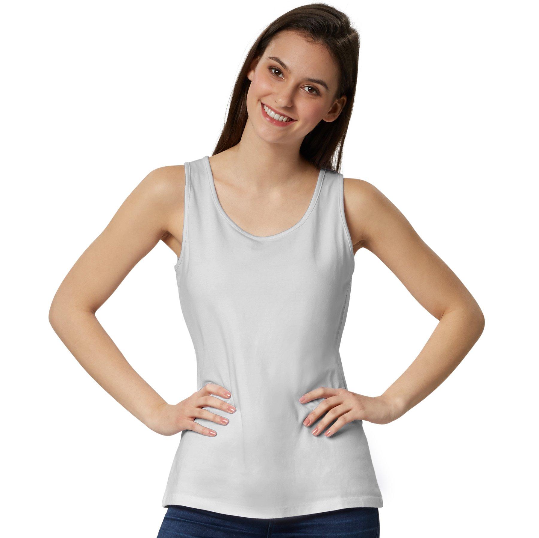 Top Damen Perlgrau L von Tectake