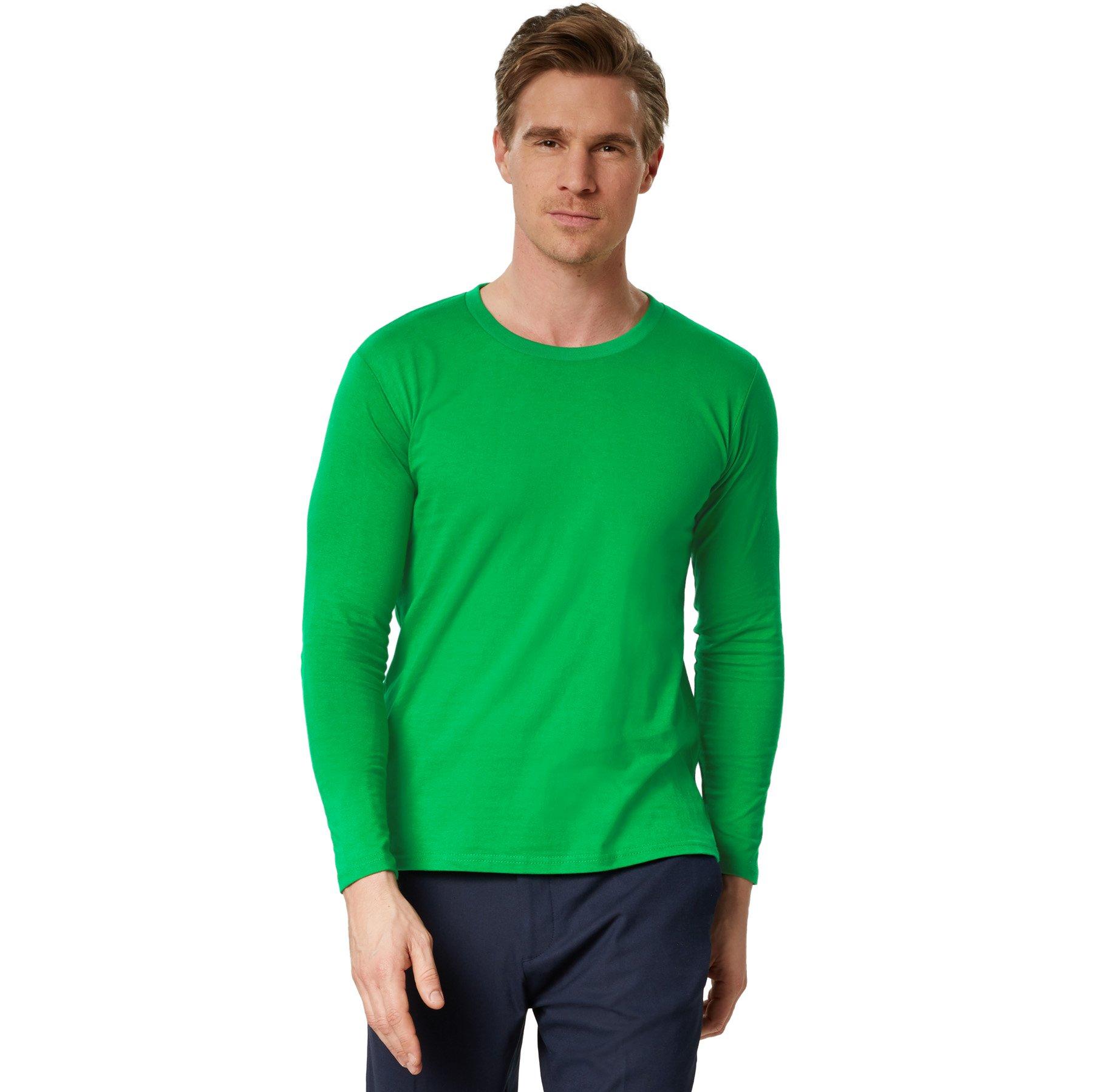 Langarm-shirt Männer Herren Grün M von Tectake