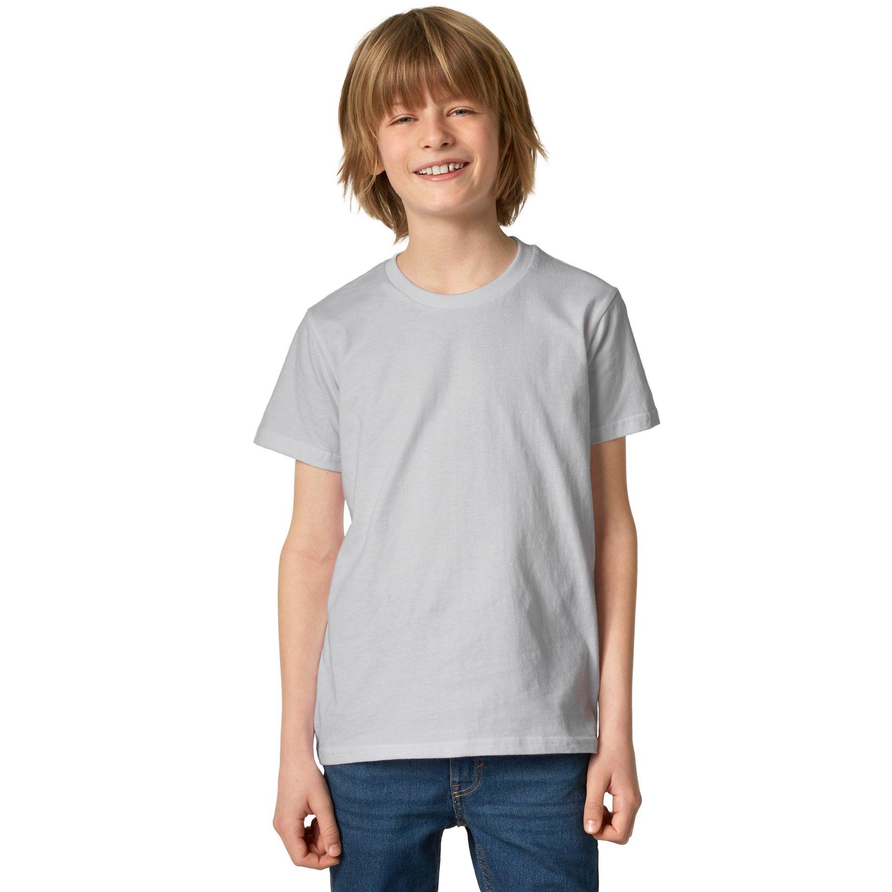 T-shirt Kinder Jungen Perlgrau 104 von Tectake