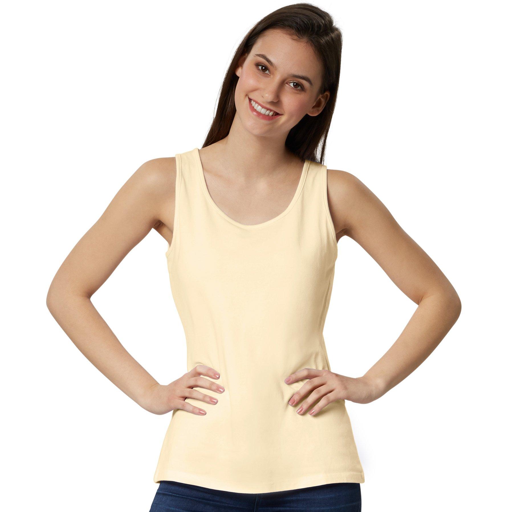 Top Damen Beige L von Tectake