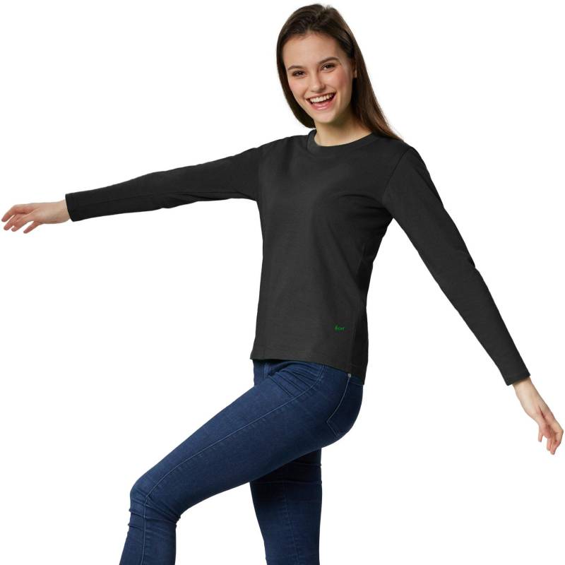 Langarm-shirt Frauen Damen Schwarz XL von Tectake