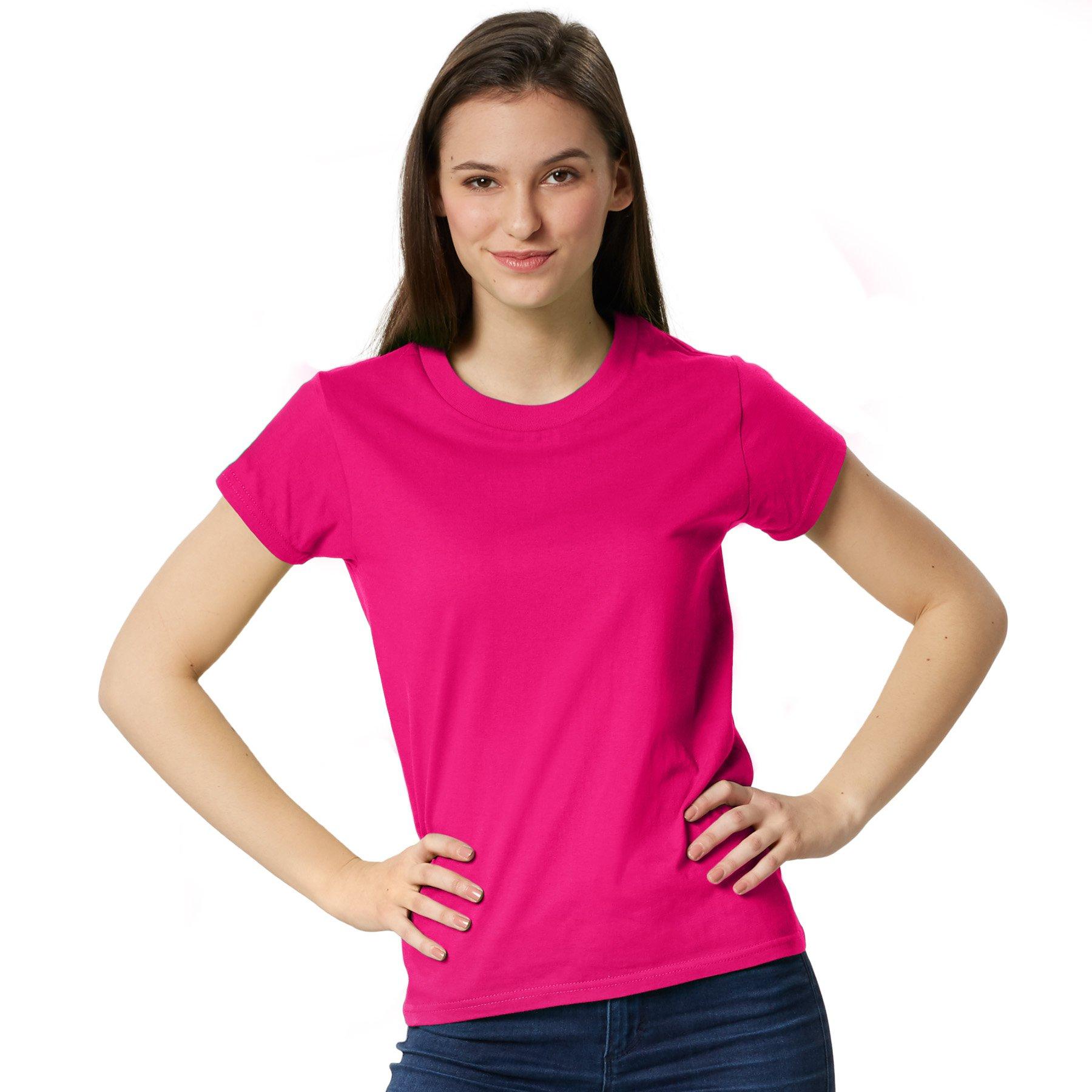 T-shirt Frauen Damen Pink L von Tectake
