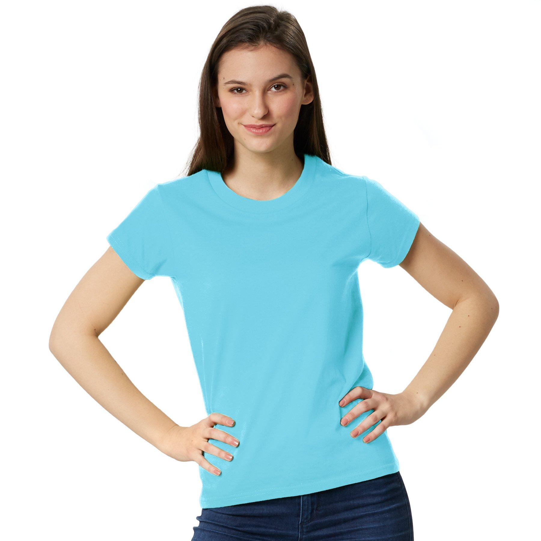 T-shirt Frauen Damen Hellblau M von Tectake