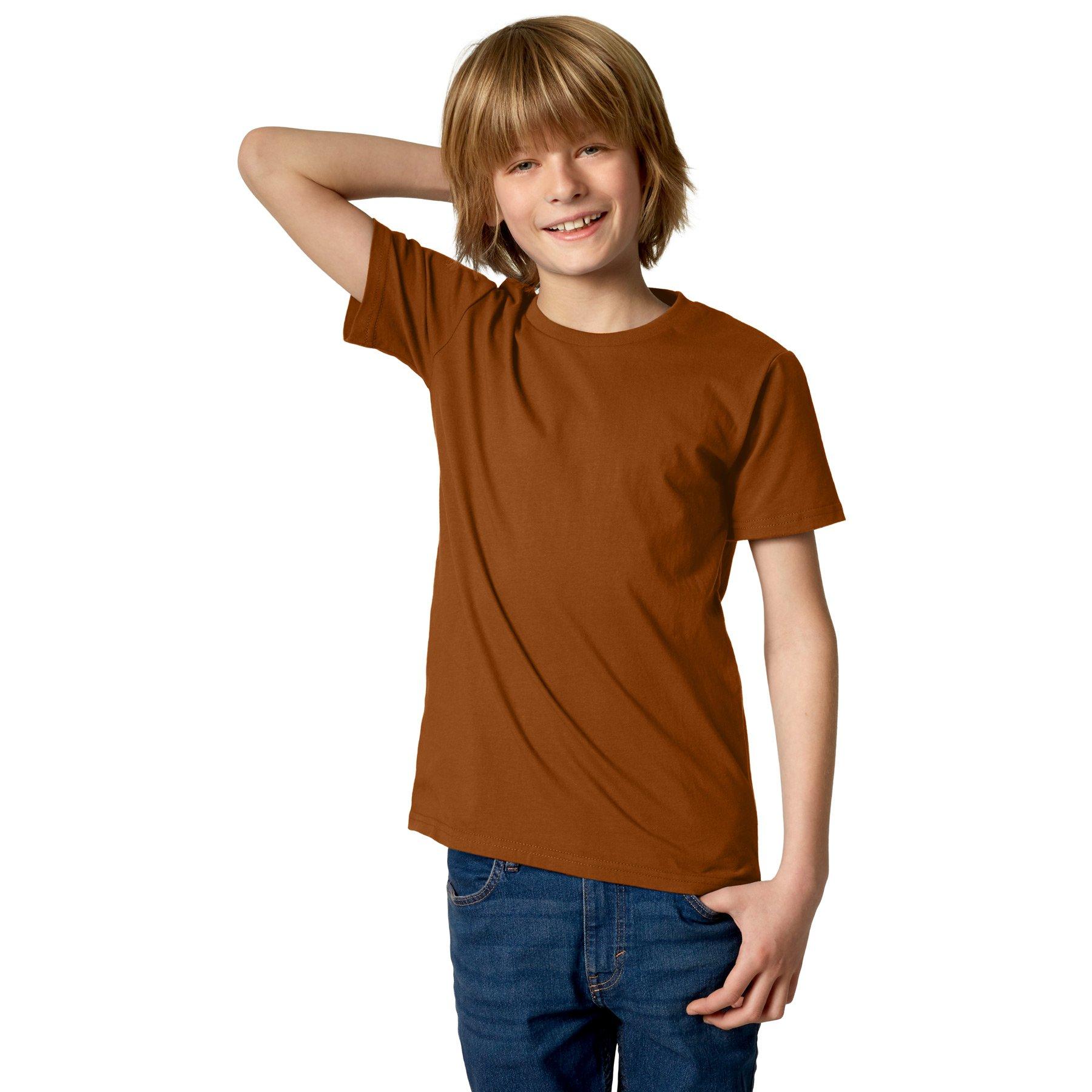 T-shirt Kinder Jungen Braun 116 von Tectake