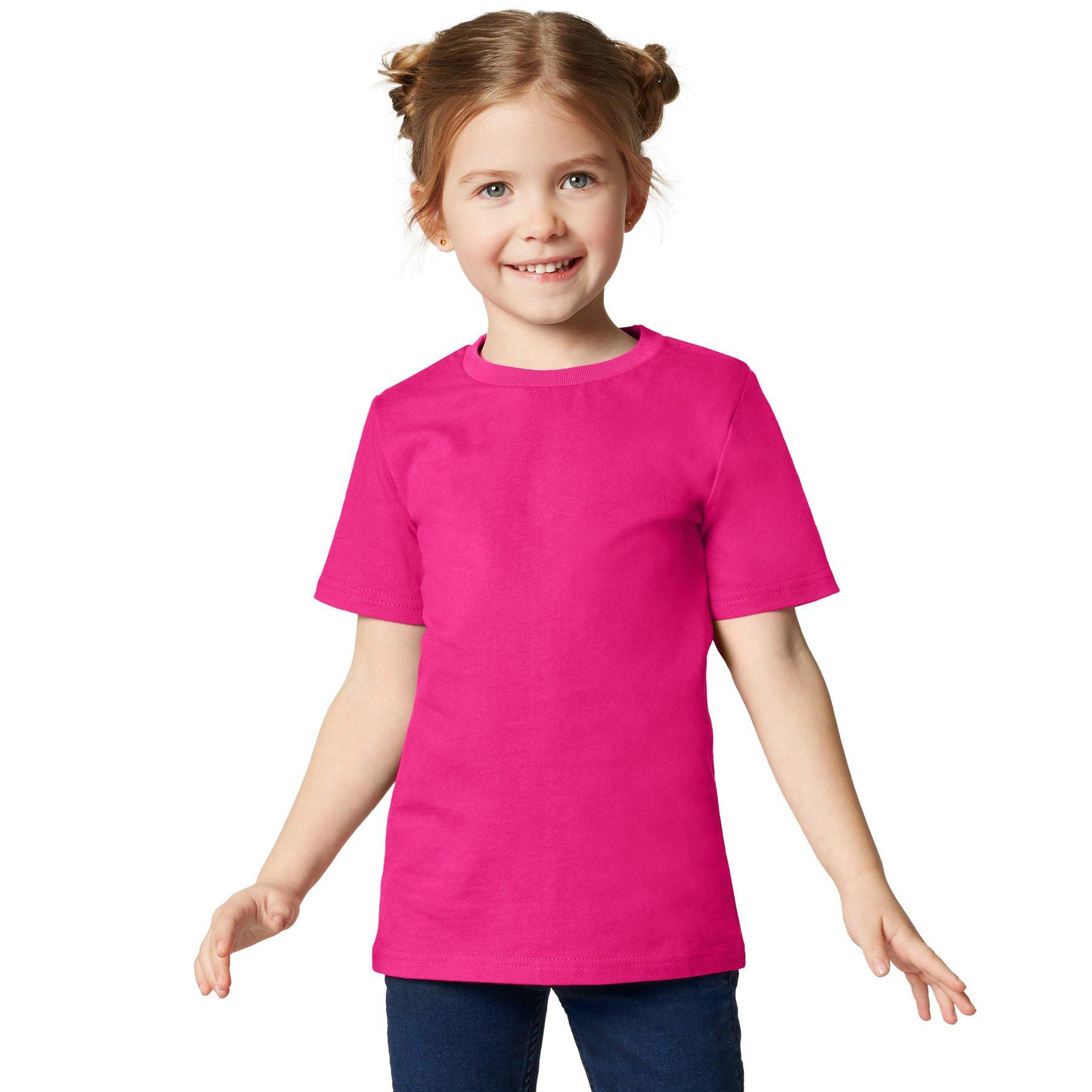 T-shirt Kinder Jungen Pink 128 von Tectake