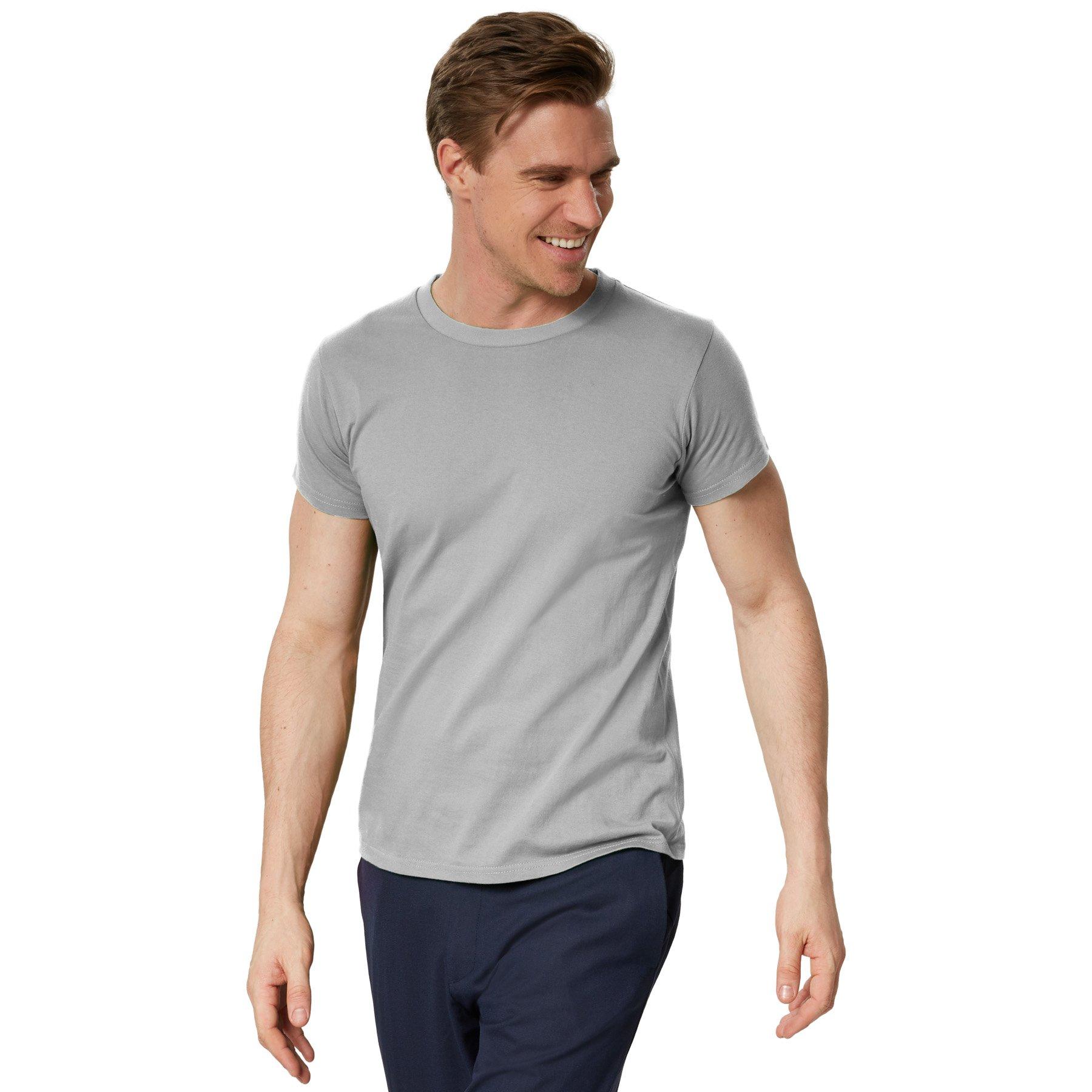 T-shirt Männer Herren Perlgrau L von Tectake