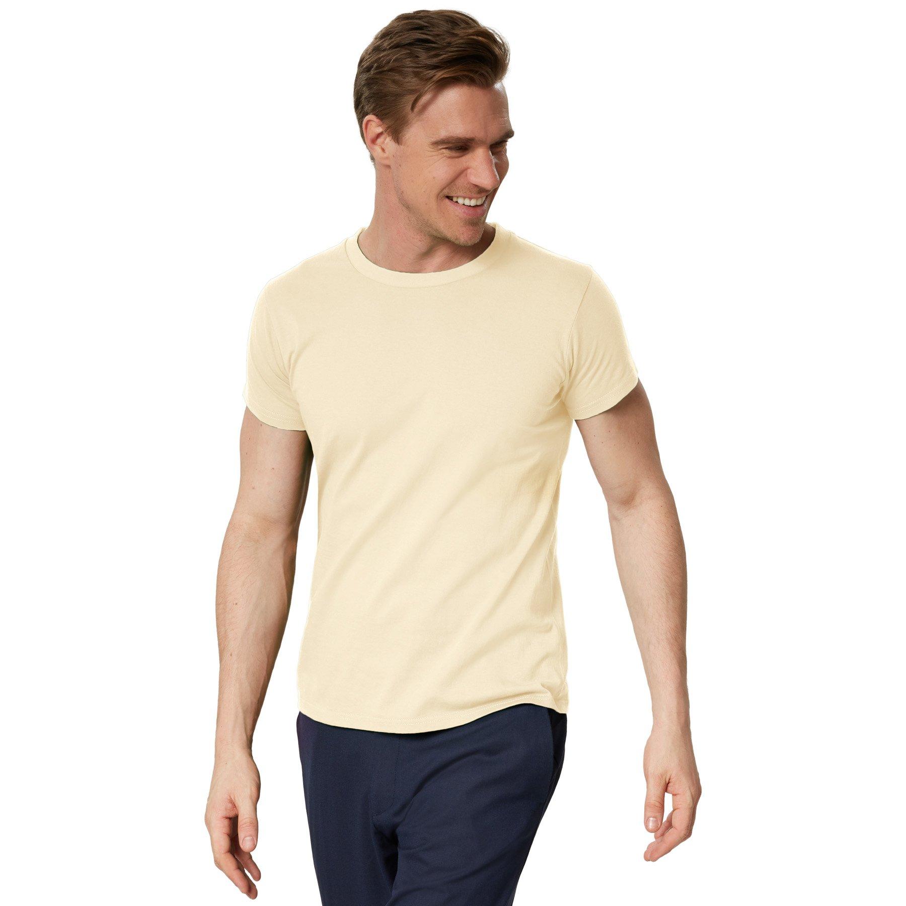 T-shirt Männer Herren Beige XL von Tectake