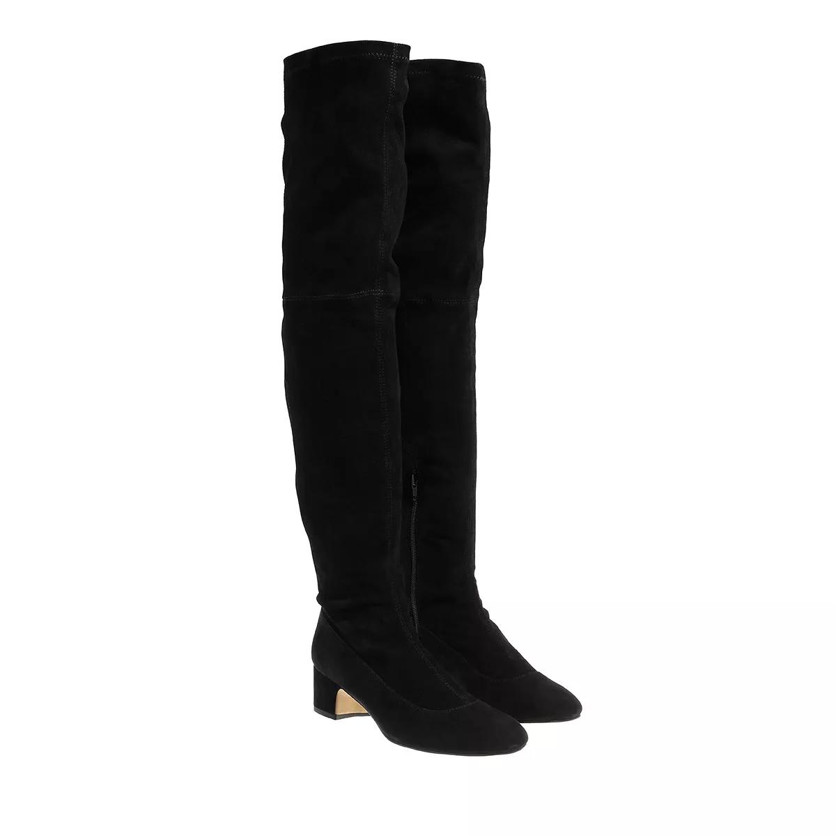 Ted Baker Boots & Stiefeletten - Ayannah Over The Knee Stretch Leather Boot - Gr. 39 (EU) - in Schwarz - für Damen von Ted Baker