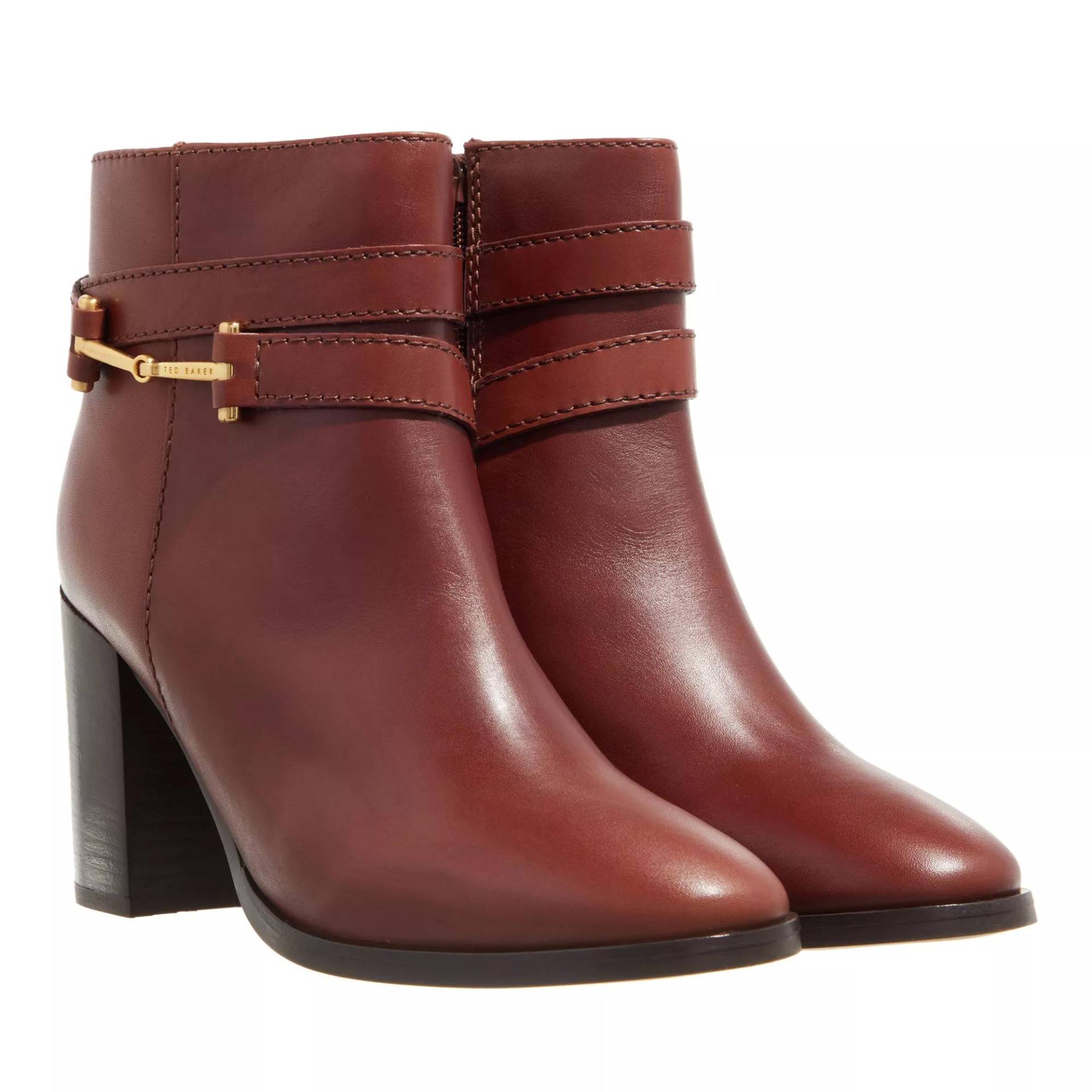 Ted Baker Boots & Stiefeletten - Anisea T Hinge Leather 85Mm Ankle Boot - Gr. 37 (EU) - in Braun - für Damen von Ted Baker