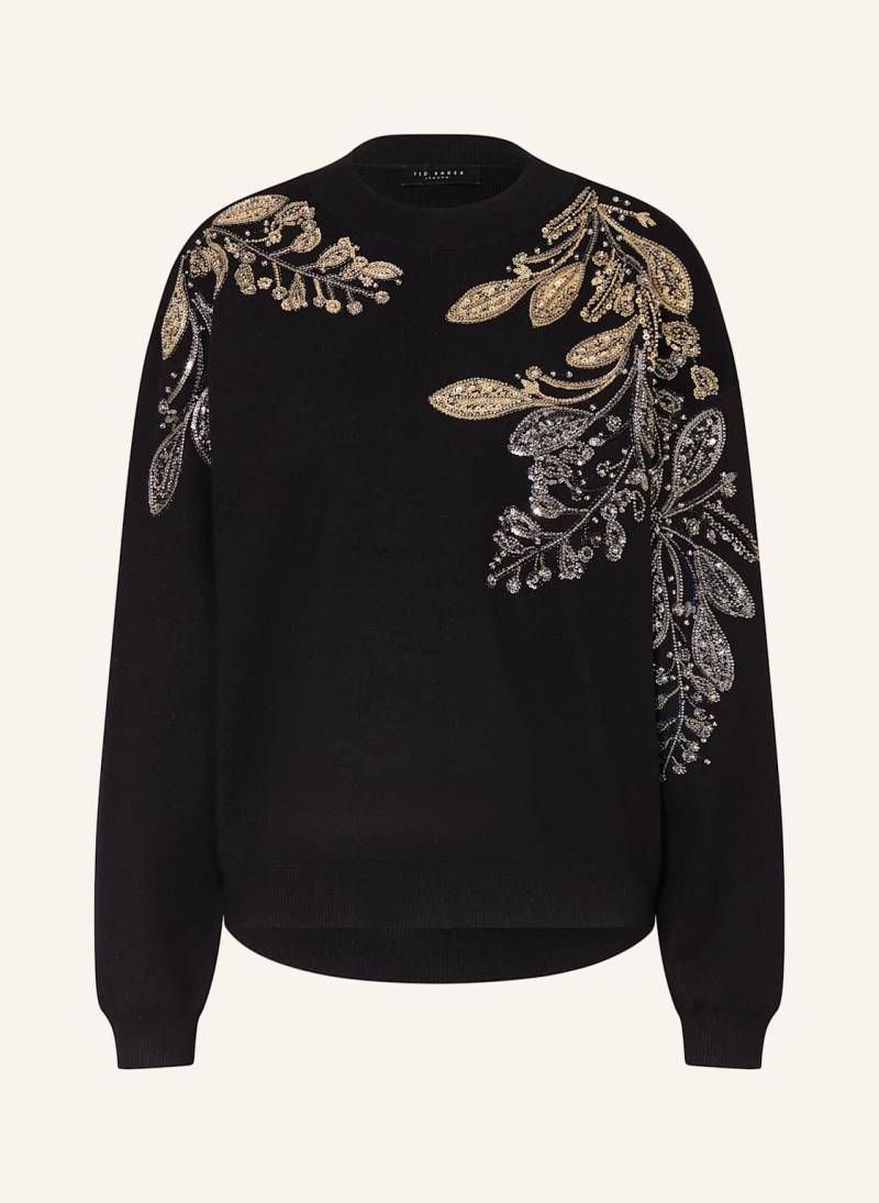 Ted Baker Pullover Rosmrry Mit Schmucksteinen Und Pailletten schwarz von Ted Baker