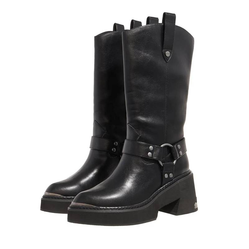 Buffalo Stiefel & Boots - Bull Biker Hi - Gr. 39 (EU) - in Schwarz - für Damen von Buffalo