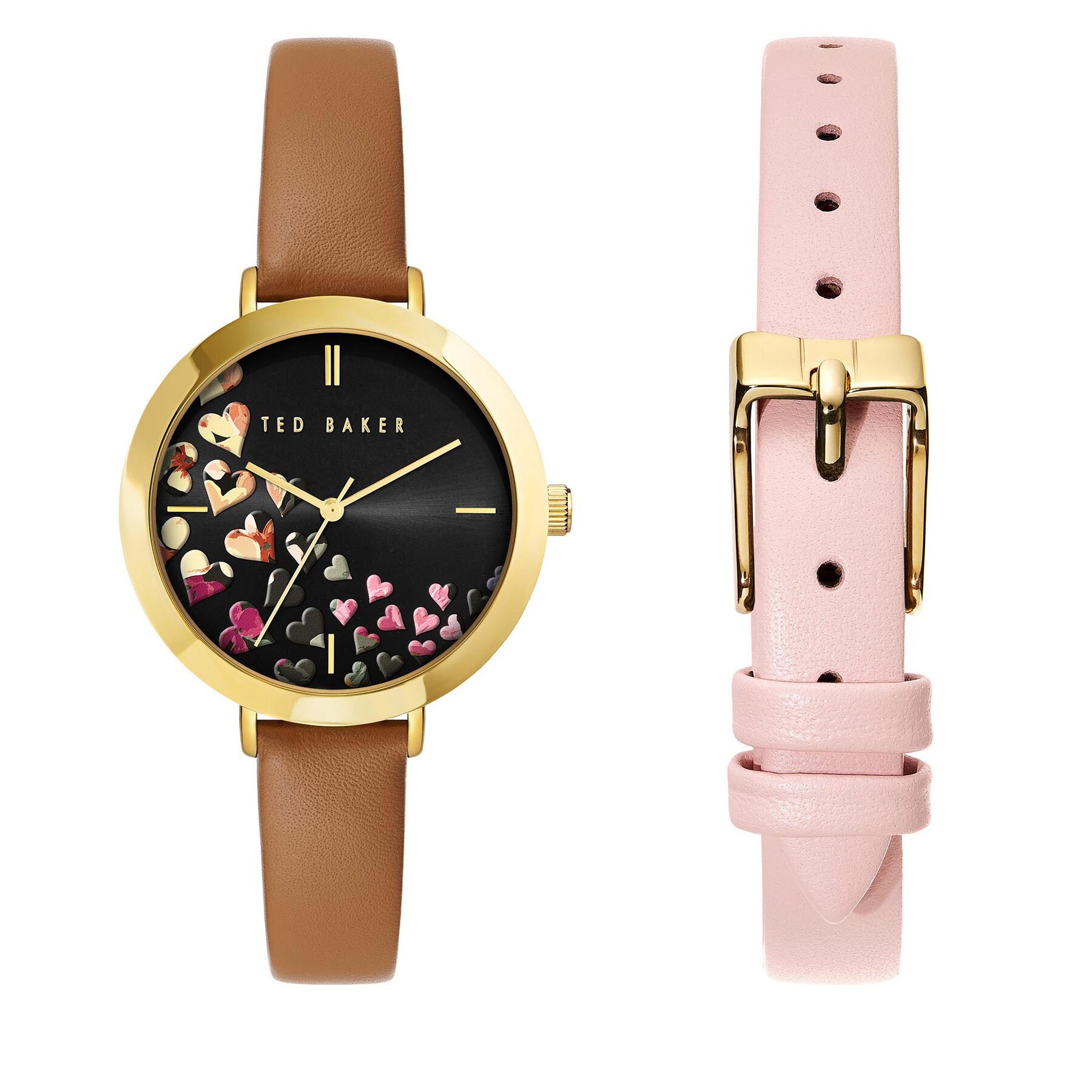 Uhr Ted Baker Ammy Hearts BKG028000 Braun/Black von Ted Baker