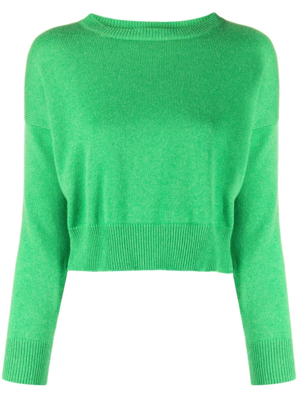 Teddy Cashmere Genova cropped cashmere jumper - Green von Teddy Cashmere