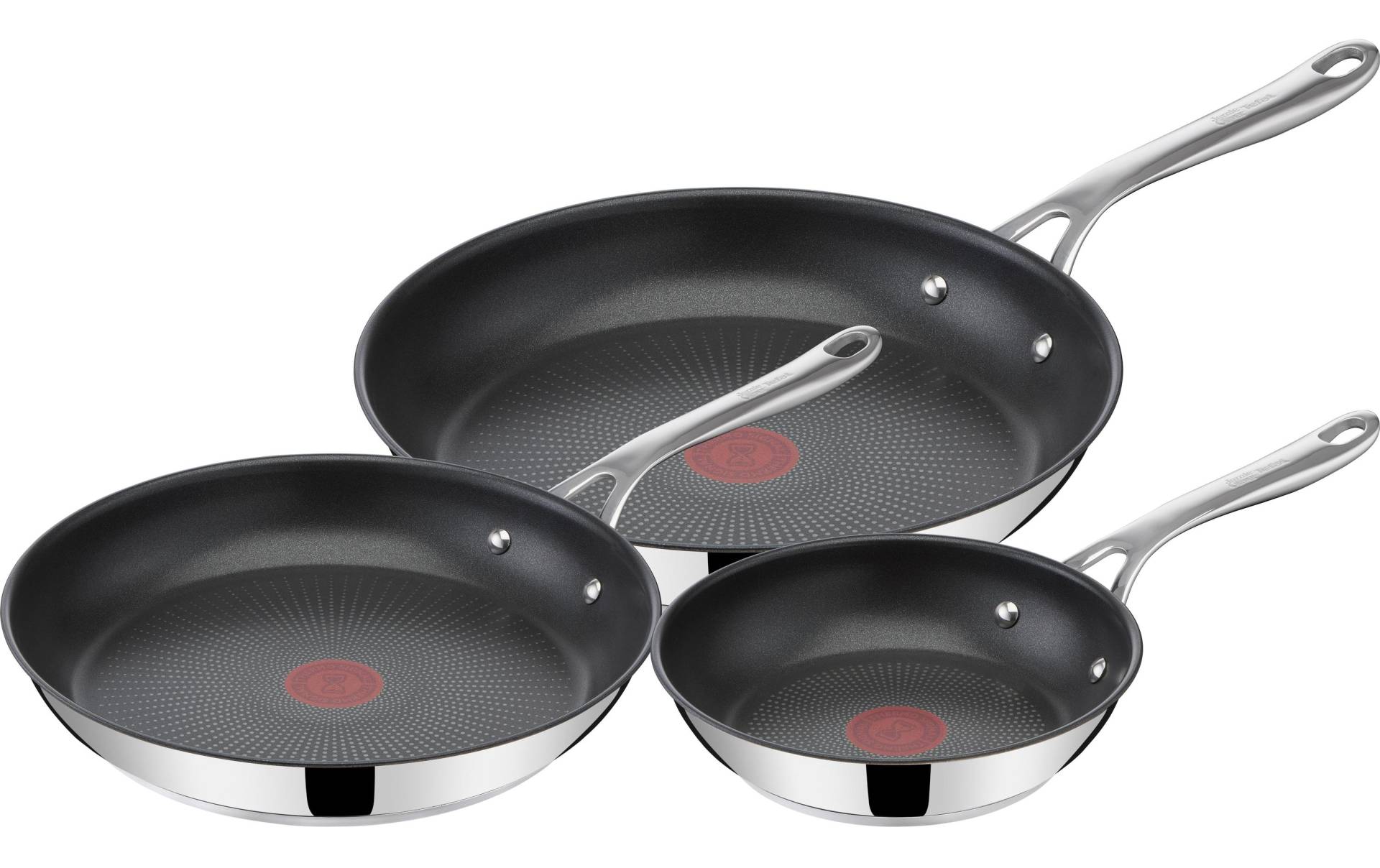 Tefal Bratpfanne »Cooks Direct Set 20 cm/24 cm/28 cm«, Edelstahl von Tefal