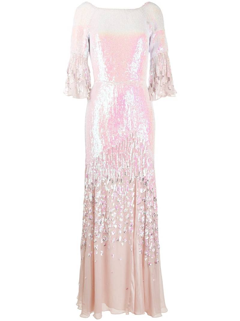 Temperley London Celestial iridescent sequin-embellished gown - Pink von Temperley London