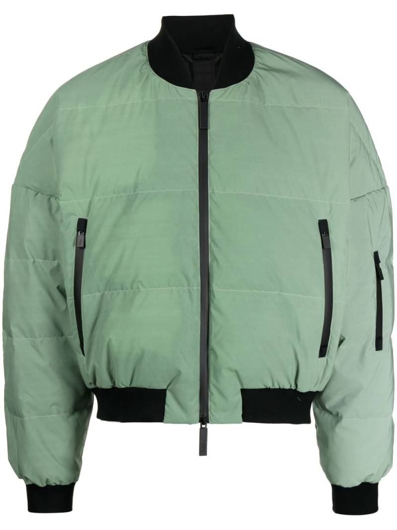 Templa reflective bomber padded jacket - Green von Templa