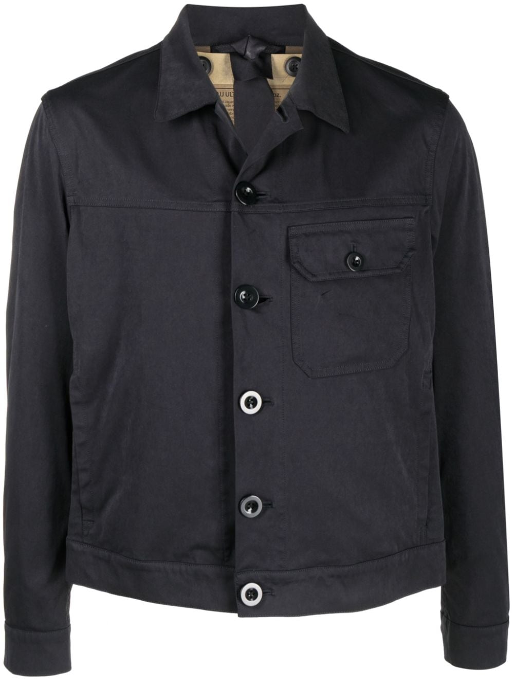 Ten C button-down cotton jacket - Blue von Ten C