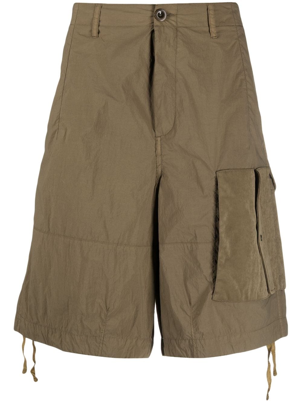 Ten C cargo cotton shorts - Green von Ten C