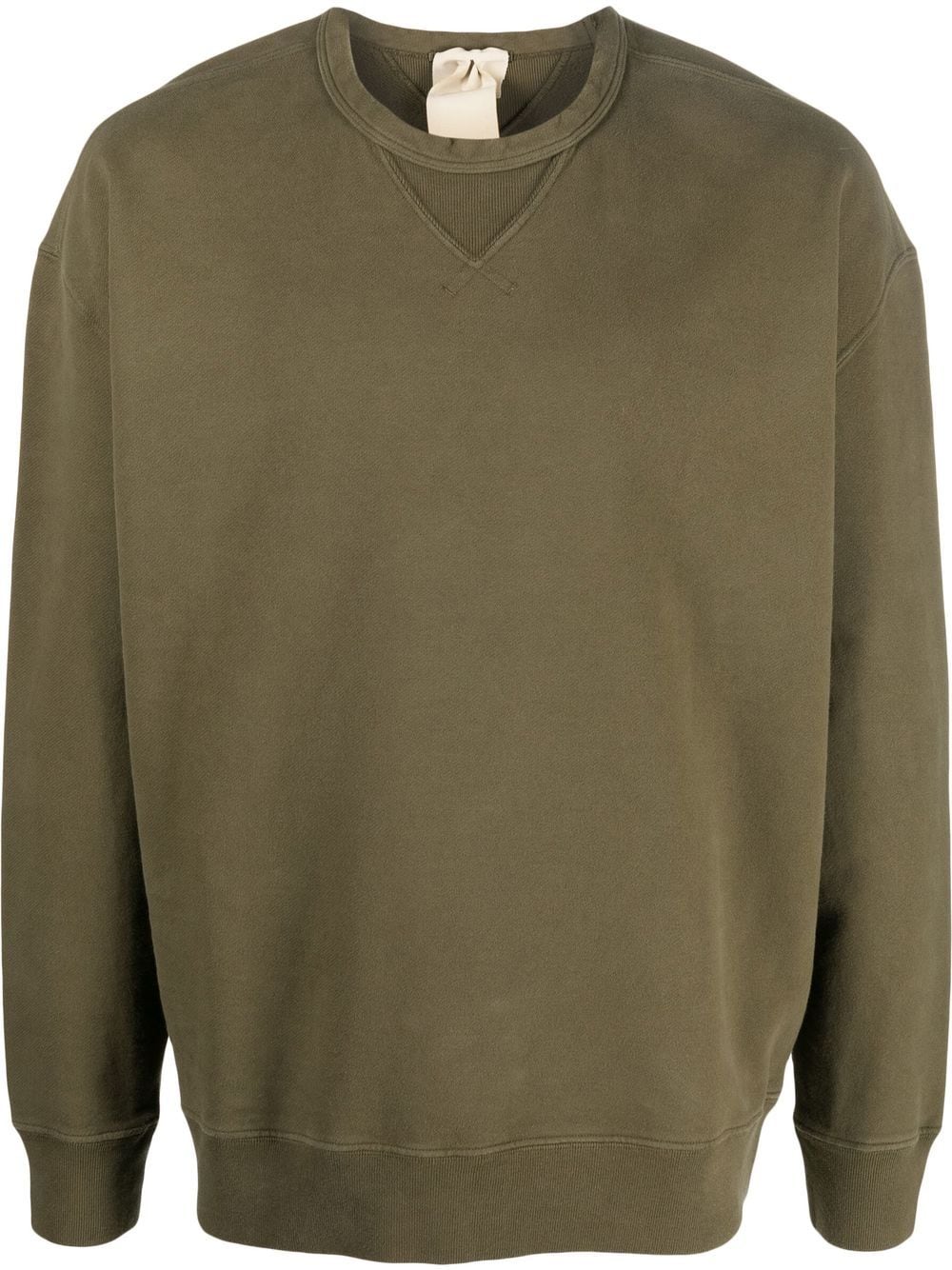 Ten C drop-shoulder cotton sweatshirt - Green von Ten C