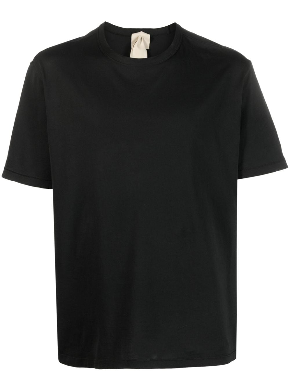 Ten C logo patch short-sleeve T-shirt - Black von Ten C