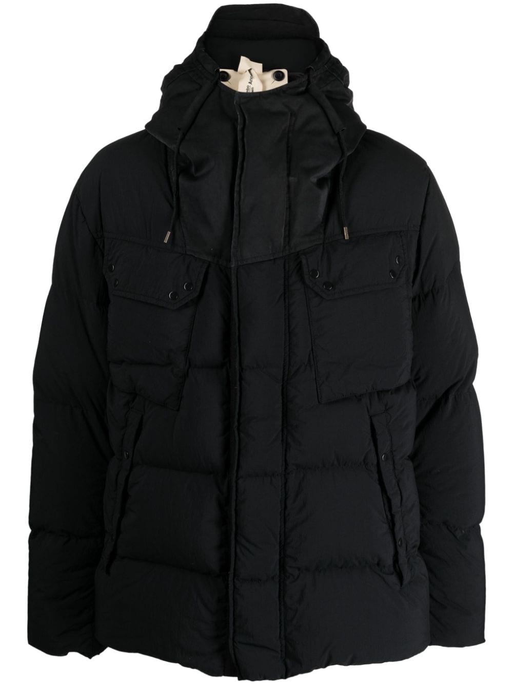 Ten C quilted padded jacket - Black von Ten C