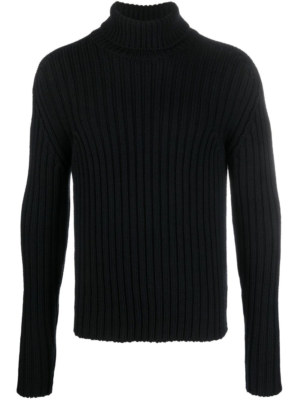 Ten C roll-neck rib-knit jumper - Black von Ten C