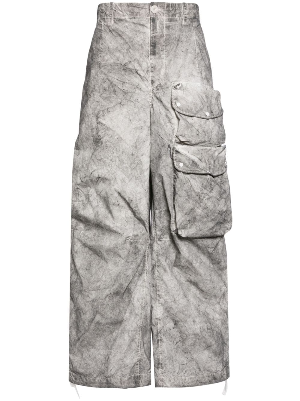 Ten C wide-leg cotton cargo trousers - Grey von Ten C