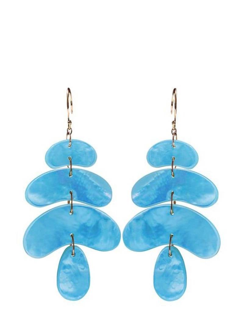 Ten Thousand Things 18kt yellow gold Totem turquoise earrings von Ten Thousand Things