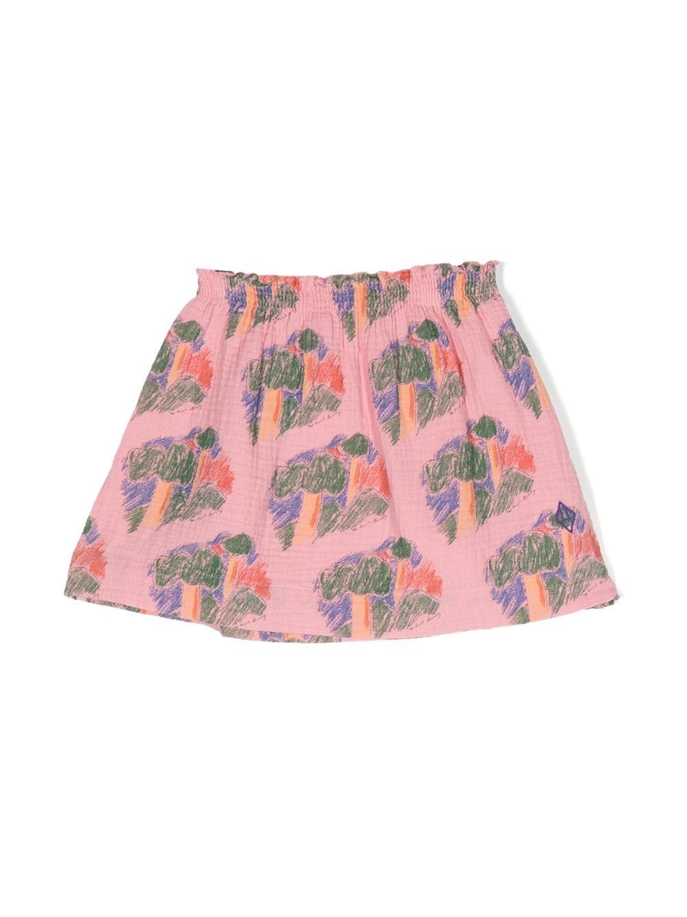 The Animals Observatory graphic-print ruffled skirt - Pink von The Animals Observatory