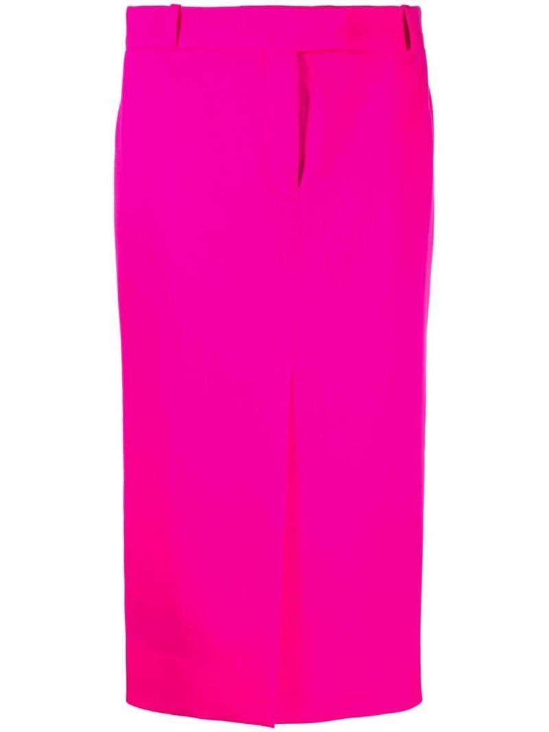 The Attico slit-detail pencil skirt - Pink von The Attico