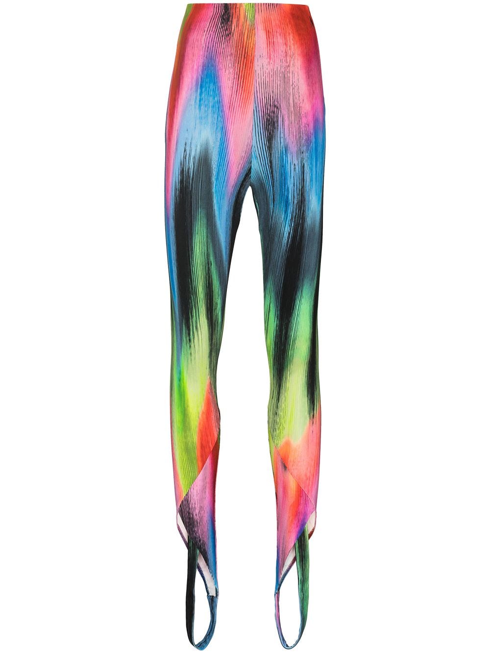 The Attico Jamie abstract-print leggings - Blue von The Attico