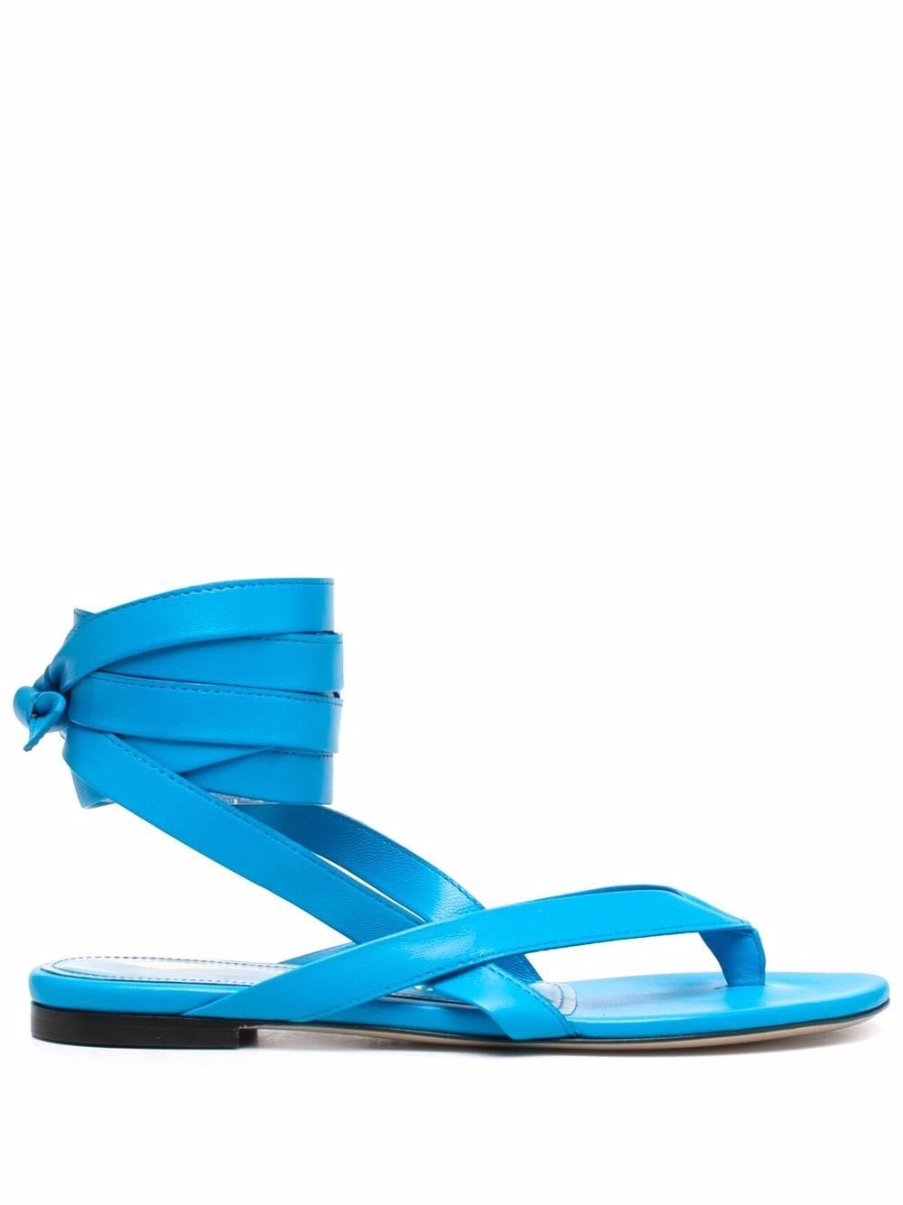 The Attico Beth flat thong sandals - Blue von The Attico