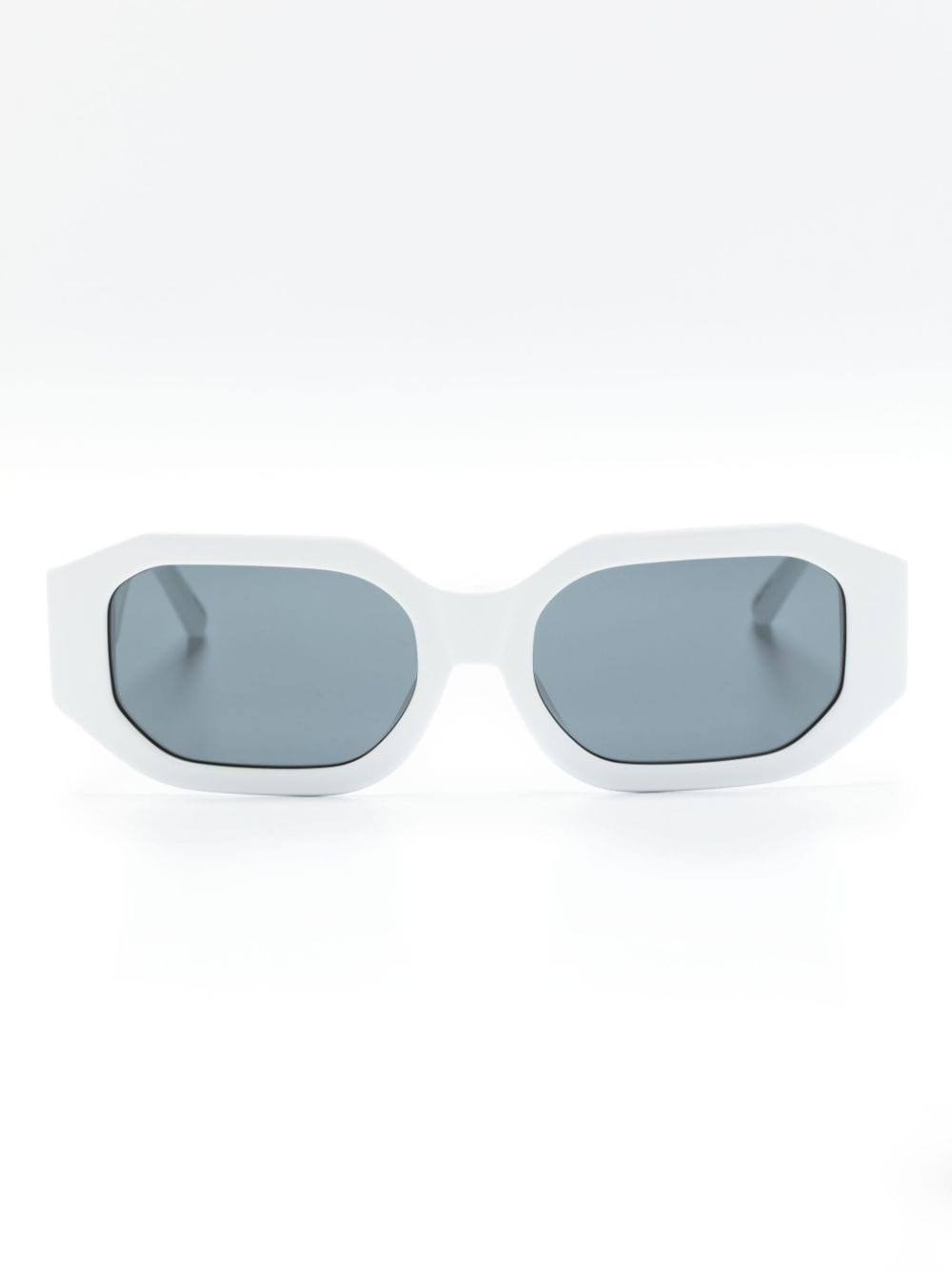 Linda Farrow x The Attico Blake rectangle-frame sunglasses - White von Linda Farrow