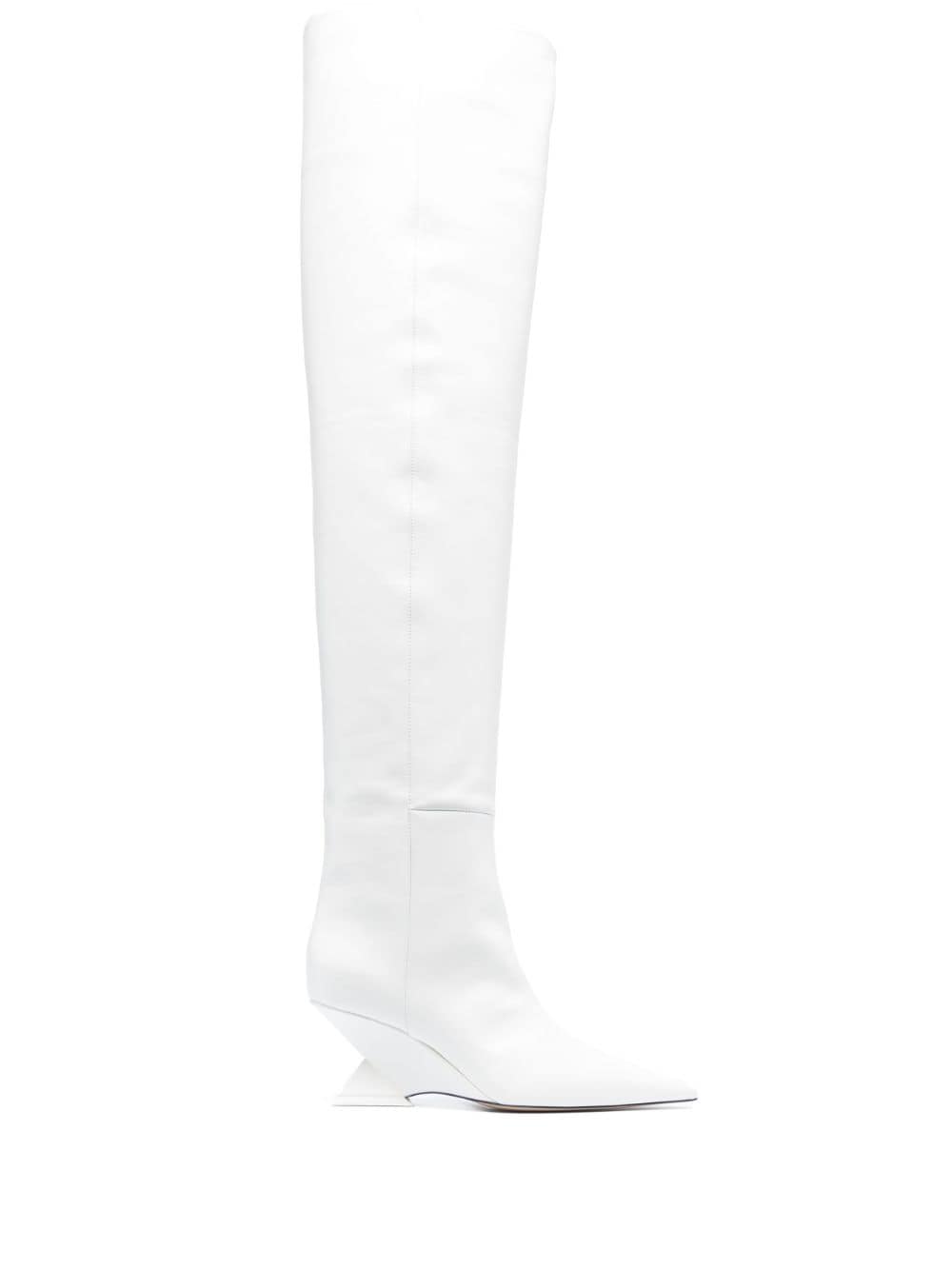 The Attico Cheope 80mm leather boots - White von The Attico